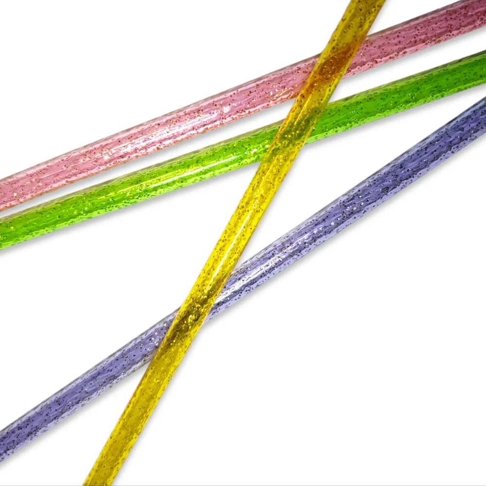 ♥️ 4 for $25 ♥️ #B New Reusable 4pcs Sparkling Glitter Rainbow Straw Set